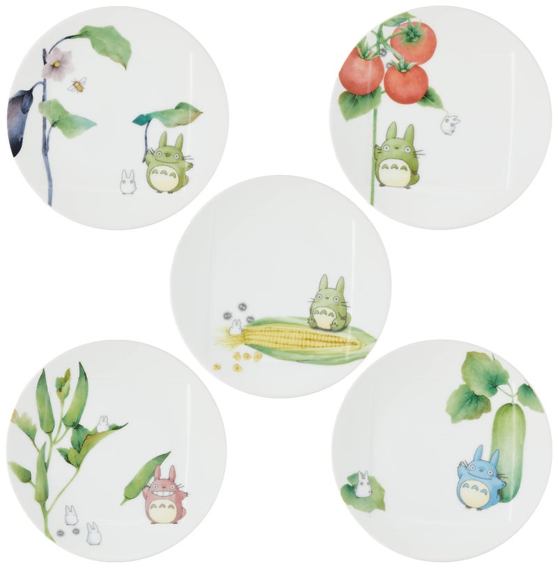 Noritake 1704-15L/VF9931A My Neighbor Totoro, Vegetable Series, Microwave Safe, Dishwasher Safe, 5 Pieces, Fine Porcelain - Image 1